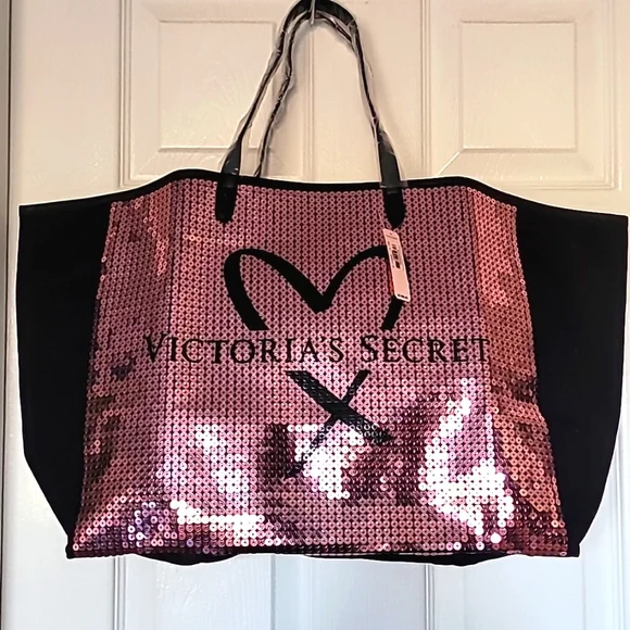 Victoria's Secret Bags Victorias Secret Sequin Tote Bag Poshmark